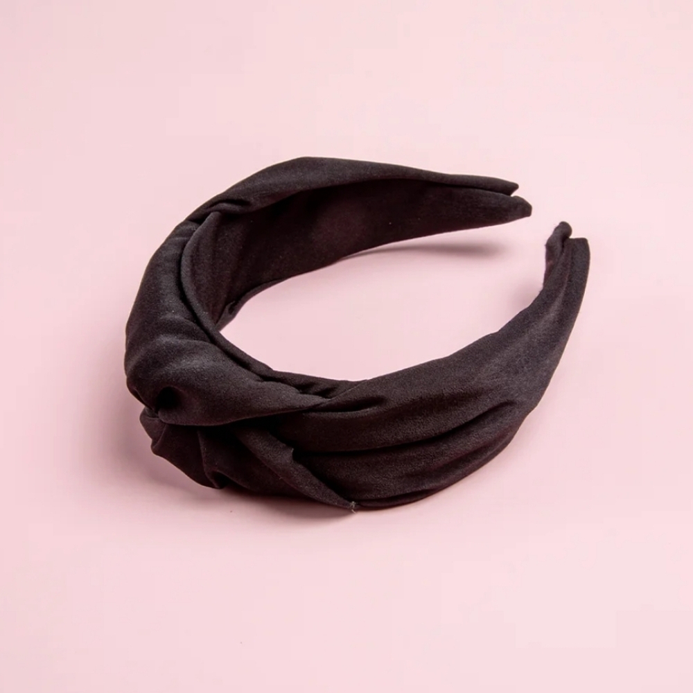 NEW THE BEACHWAVER CO. Black Knotted Headband